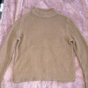 H&M Mockneck sweater (tan)